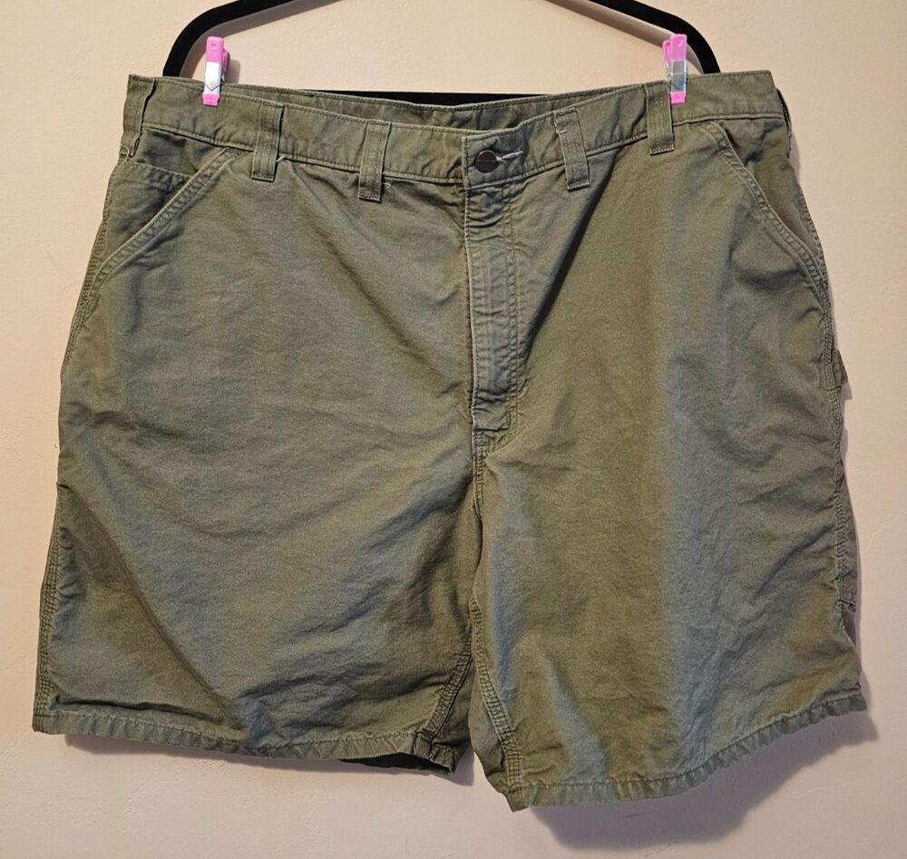 Carhartt original Fit Cargo Canvas Khaki Carpenter Work Shorts Men’s 44